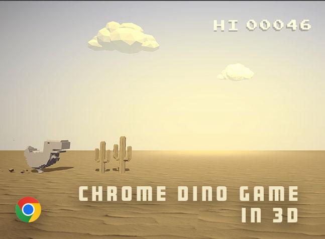 Chrome Dino Game in 3D